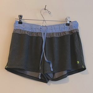 Champion Gray & Blue Running Shorts - Size S
